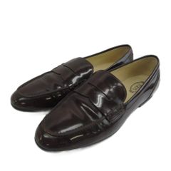TOD'S トッズ コインローファー エナメル イタリア製 34 ブラック