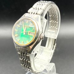 稼働品】SEIKO セイコー 自動巻き 2206-0720 グリーン文字盤 - メルカリ