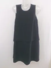 ◇ AG by aquagirl エージー バイ アクアガール プリーツ ノースリーブ 膝丈 ワンピース サイズM ブラック レディース P  【1302010024113】のサムネイル