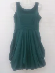 ◇ Daryl Diamond ダリル ダイヤモンド レースアップ ノースリーブ ミニ ワンピース サイズ9 グリーン レディース P  【1302010028135】