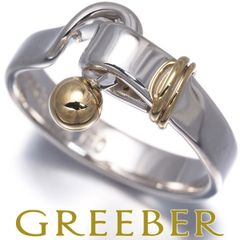 Tiffany&Co. 約9号 フック&アイ リング シルバー925 K18 - メルカリ