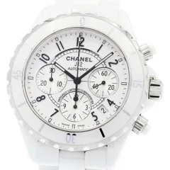 シャネル CHANEL H1007 J12 白セラミック デイト クロノグラフ 自動巻き メンズ _933990のサムネイル