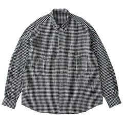 3 KAJA ORGANIC CHECK OPEN COLLAR SHIRT - メルカリ