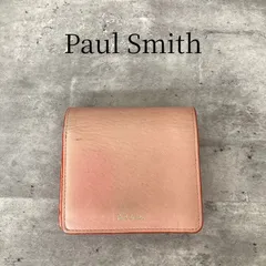 ポールスミス 二つ折り財布 ピンク オレンジPaul Smith レディース コンパクト ミニウォレット バイカラー 金ロゴ ゴールド箔押し ブランド財布 刻印 小銭入れ カードケース ギフト プレゼント