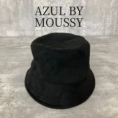AZUL BY MOUSSY アズールバイマウジー バケットハット バケハ 帽子 レディース フリーサイズ 黒 ブラック スエード調 ベロア風 起毛素材 シンプル 無地 モード カジュアル ストリート 紫外線対策 日除け 春 秋 冬 美シルエット人気 小顔効果