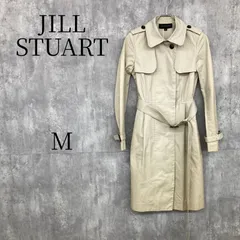 JILL STUART ジルスチュアート トレンチコート スプリングコート ロングコート ベージュ Mサイズ ベルト付き 美シルエット カジュアル フォーマル 冠婚葬祭 通勤 通学 ビジネス 春秋 アウター レディース 人気 定番 ロゴ入り ブランドのサムネイル