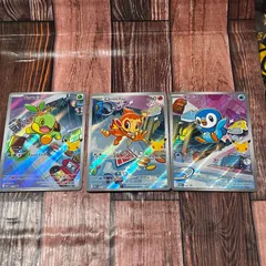 ナエトル＆ヒコザル＆ポッチャマ  30周年記念 プロモ 御三家セット② 英語版のサムネイル