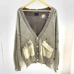 【中古】Danke Schon. ダメージ加工ニットカーディガン サイズM ベージュ 25A-KNL042-DS ダンケシェーン[92]のサムネイル