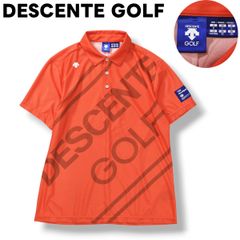 DESCENTE GOLF BLUE LABELライジングロゴプリントポロシャツ - メルカリ