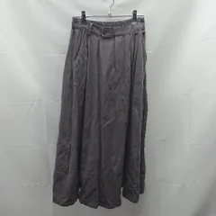 ◇ Crisp ジップアップ　ツータック　ウエストゴム ひざ丈 フレア スカート サイズF グレー系 レディース E  【1302060042006】のサムネイル