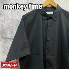 monkey time モンキータイム ブラック コーチシャツ シャツ 半袖のサムネイル