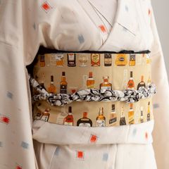逸品☆ワッカ☆wakka☆日本製☆ロンドン☆半幅帯 nico by wakka