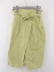 ◇ ◎ chocol raffine robe ショコラ フィネ ローブ 膝下丈 ナロー スカート サイズF イエロー系 レディース P  【1302150002323】のサムネイル