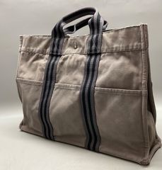HERMES フールトゥMM ハンドバッグ グレー トートバッグ エルメス Bag79 HERMES エルメス フールトゥ MM ハンドバッグ トートバッグ