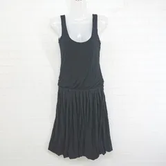 ◇ three dots スリードッツ USA製 ウエストゴム ノースリーブ 膝下丈 ワンピース ブラック レディース P  【1302160007912】のサムネイル
