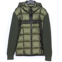 C.P. COMPANY Extrafine Merino Wool Mixed Full Zip Goggle Sweater Mサイズ カーキ 19CMKN185A-006390Mのサムネイル