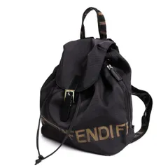 フェンディFENDI フラップデザインバックパック 黒のサムネイル