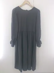 ◇ w closet ダブルクローゼット 長袖 膝下丈 ワンピース サイズF ダークグレー系 レディース P  【1302170000514】のサムネイル