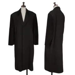 コムデギャルソンCOMME des GARCONS ベロアオープンスリーブウールチェスターコート 黒M位のサムネイル