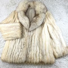 総丈70 ジョセフィーヌ ブルーフォックス リアルファーコート 本毛皮 さらさら Josephine 毛皮 ブルーフォックス コート - メルカリ