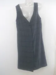 ◇ Simplicite シンプリシテェ チェック ノースリーブ 膝下丈 ワンピース ネイビー グレー パープル レディース P  【1302170005175】のサムネイル
