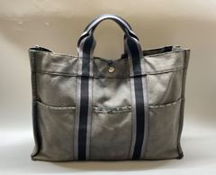 HERMES フールトゥMM ハンドバッグ グレー トートバッグ エルメス Bag79 HERMES エルメス フールトゥ MM ハンドバッグ トートバッグ
