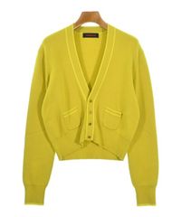 CABaN コットンカシミヤ クルーネックカーディガン ライトイエロー S