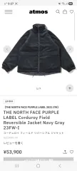 THE NORTH FACE ザノースフェイス パープル リバーシブル ダウン ネイビー/グレー Lのサムネイル