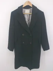 ◇ ehka sopo エヘカソポ ダブルボタン 長袖 チェスターコート サイズ M ブラック レディース E  【1302200006646】のサムネイル