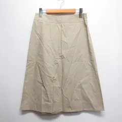 ジェイクルー J.CREW コットン 台形 スカート 0 ベージュ サイドファスナーのサムネイル