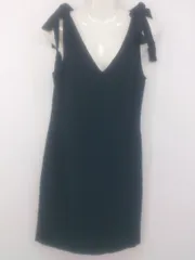 ◇ ◎ Khaju カージュ SHIPS Vネック バックスリット ノースリーブ 膝丈 ワンピース ネイビー レディース P  【1302210005042】のサムネイル