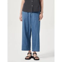 MUJI Labo 婦人 和紙混デニムパンツ婦人24（61cm）・ダーク