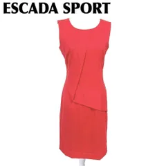 ESCADA SPORT ノースリーブドレスワンピース 36 オレンジピンクのサムネイル