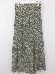 ◇ Heather ヘザー 花柄 ロング フレア スカート サイズF ベージュ系 マルチ レディース P  【1302270004931】のサムネイル