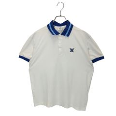 アニューゴルフ】極美品 ポロシャツ シアサッカー ブラック M メンズ