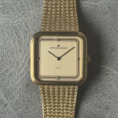 ユニバーサルジュネーブ クォーツ ゴールド コインエッジベゼル メンズ