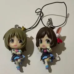 【中古/フィギュアストラップ】一番くじプレミアム　アイドルマスターシンデレラガールズ　フィギュアストラップ　三村かな子、前川みく　2体セット