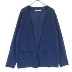 美品 JOURNAL STANDARD ジャーナルスタンダード 長袖 ニットカーディガン M ブルー メンズ 古着のサムネイル