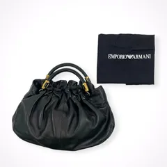 EMPORIO ARMANI / レザーボールハンドバッグ 参考定価：120,000程度