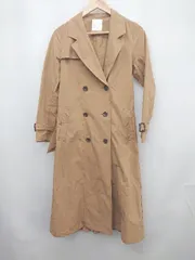 ◇ ◎ And Couture トレンチ ロング バック プリーツ きれいめ 長袖 コート サイズ38 ブラウン レディース P  【1303070010290】のサムネイル