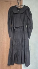 美品✨FURFUR ボウタイギャザーチュニックシャツ ブラック - メルカリ