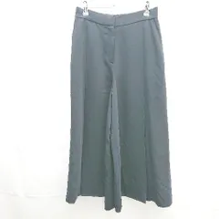 ◇ NATURAL BEAUTY BASIC シンプル スリット 綺麗め クロップド丈 ワイド パンツ サイズM ネイビー レディース E  【1303090005979】のサムネイル
