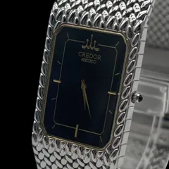 新品電池 稼働品 CREDOR SEIKO セイコー クレドール レディース腕時計 2F70-5331 クォーツQZ シルバー 文字盤 ブラック 日本製のサムネイル