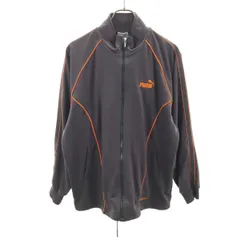 PUMA プーマ 90s ヒットユニオン オールド トラックジャケット L チャコールグレー ジャージ メンズ 古着