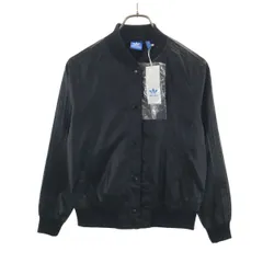 未使用 adidas Originals アディダスオリジナルス トレフォイルロゴ ボンバー ジャケット S ブラック ブルゾン レディース 古着