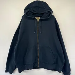 古着 エルエルビーン L.L.Bean パーカー フルジップ スウェット 厚手 大きいサイズ 2XL  ブラック系 メンズのサムネイル