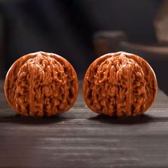 美品】遊びクルミ文玩核桃•南疆石なんこうせき45mm•経年変化手遊び天然