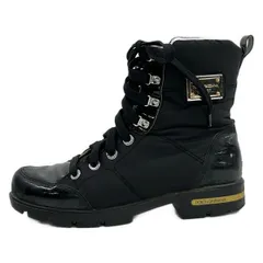 DOLCE&GABBANA(ドルチェアンドガッバーナ) ショートブーツ 36.5 レディース - 黒 レースアップ/インソール取外し可 レザーのサムネイル