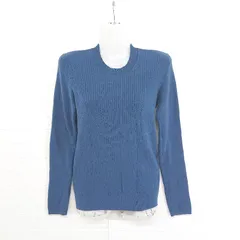 ◇ Ray BEAMS レイ ビームス コットンニット 長袖 カットソー ネイビー レディース E  【1303140026435】