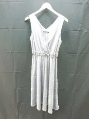◇ PAGEBOY ページボーイ 花柄 ウエストゴム 袖なし ロング丈 ワンピース サイズF ブルー レディース E  【1303160005380】